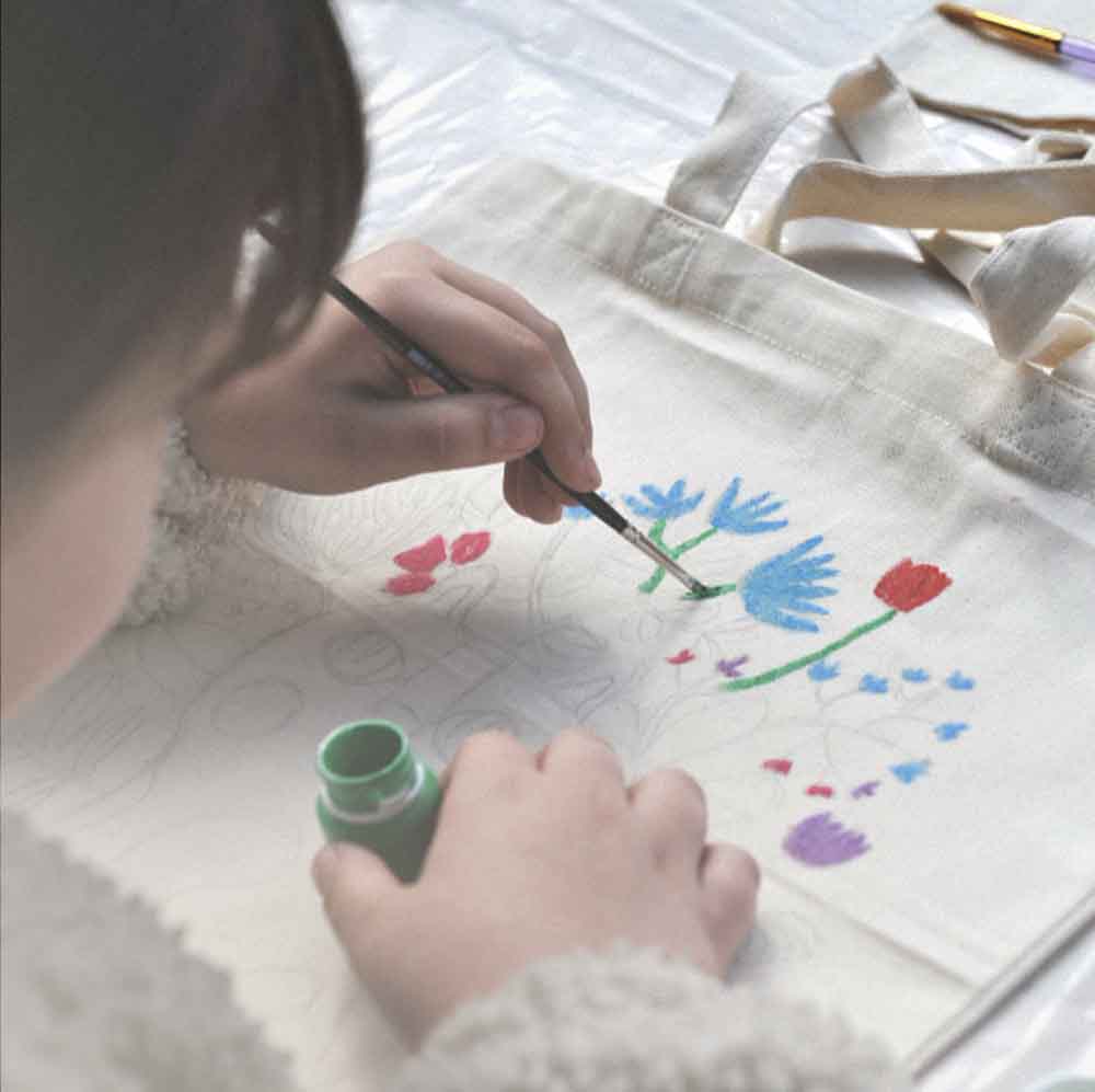 Paint Your Bag Workshop Kinder TONAS Kreativraum
