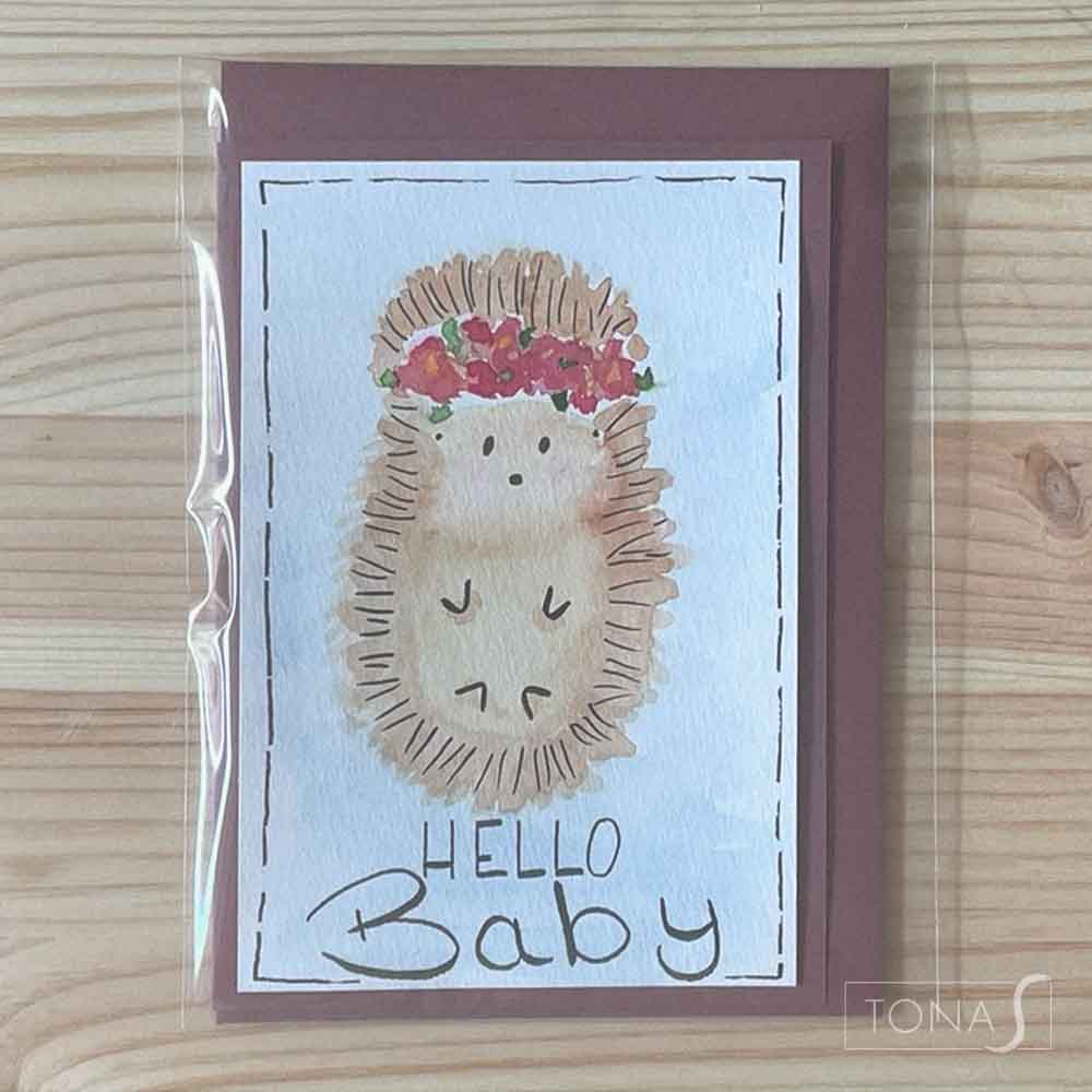 Hello Baby Igel - Karte 2 - TONAS