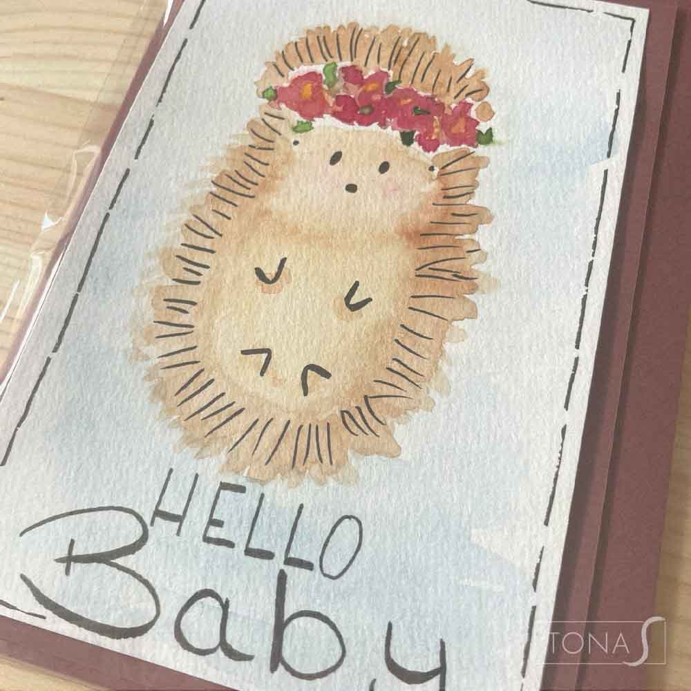 Hello Baby Igel - Karte - TONAS
