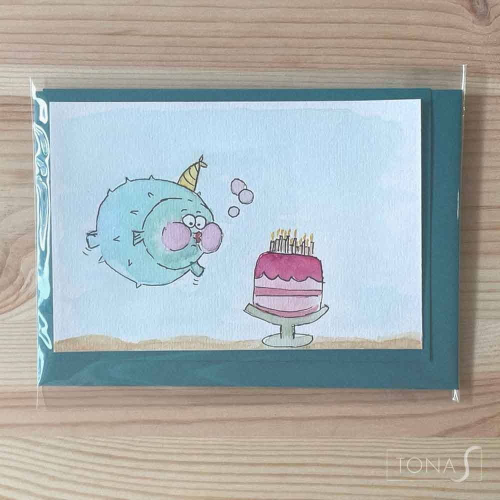 Kugelfisch Geburtstag - Karte 2 - TONAS